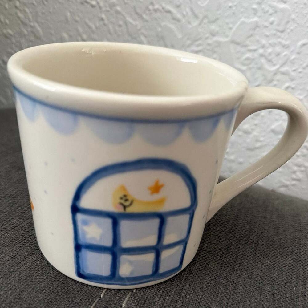 Starbucks Barista Hartstone Hand Painted Mug Vintage USA Stoneware Coffee Cup